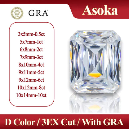 Special Cut Star / Octagon / Hexagon / Four Leaf / Asoka D Certified GRA Moissanite Loose Stones Moissanite Diamond For Jewelry