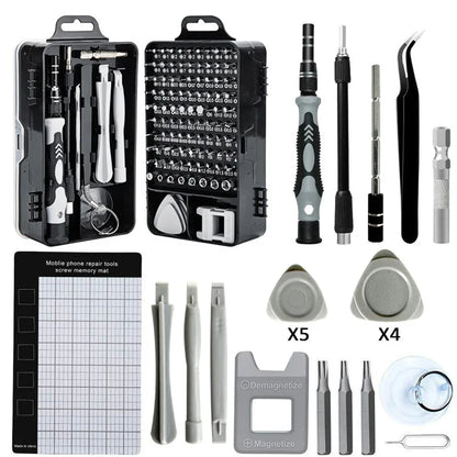 115 Pcs Precision Disassembly Repair Tool Kit Professional Screwdriver Torx Screw Tools Hardware Kit Watch Computer Mobile Phone