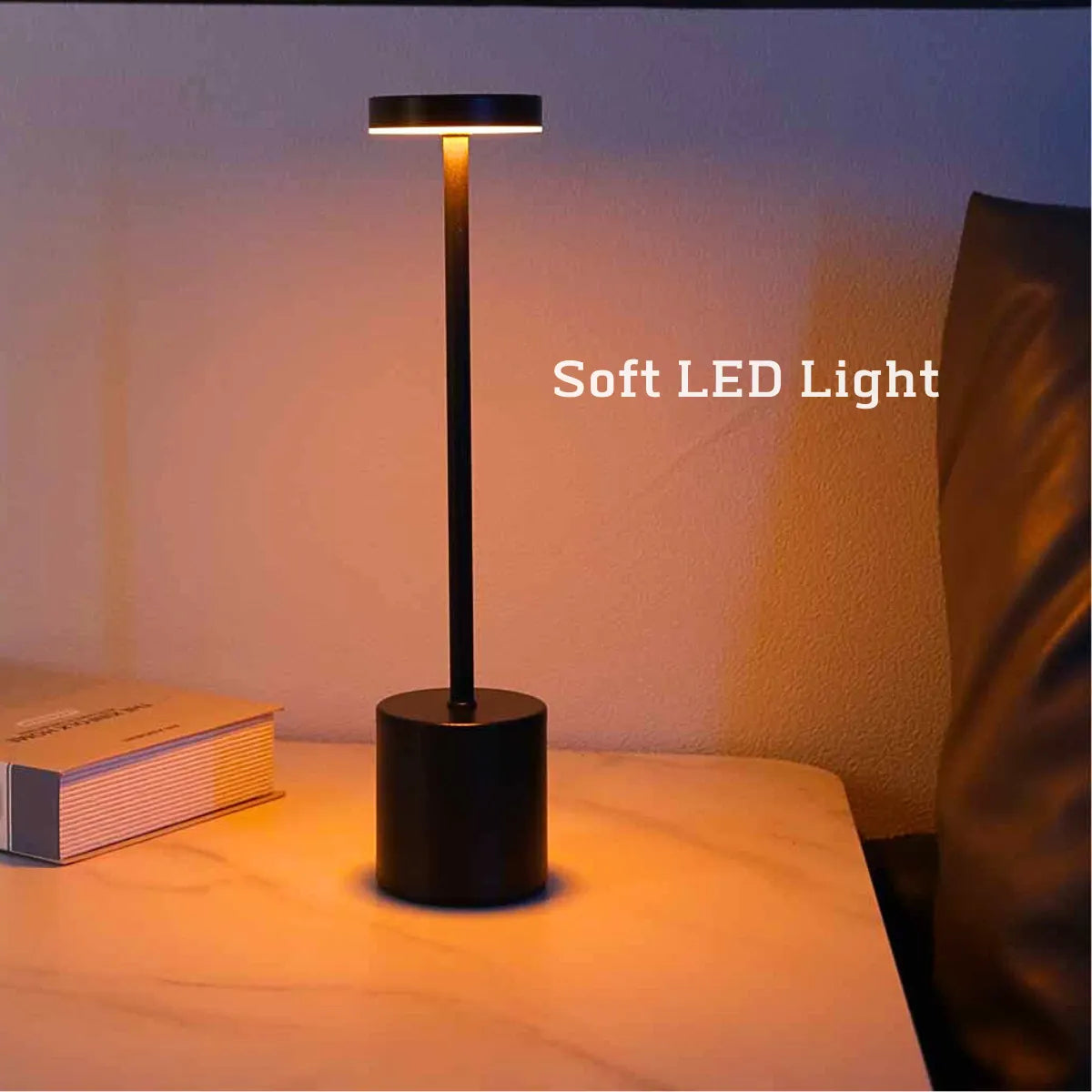 LED Rechargeable Touch Lamp Ambient Light Outdoor Decor