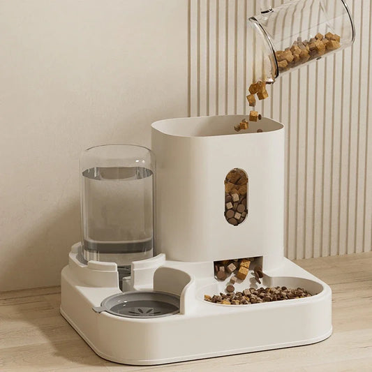 Pet Cat Feeding Water Food Feeder Dispenser multi-functional Dog