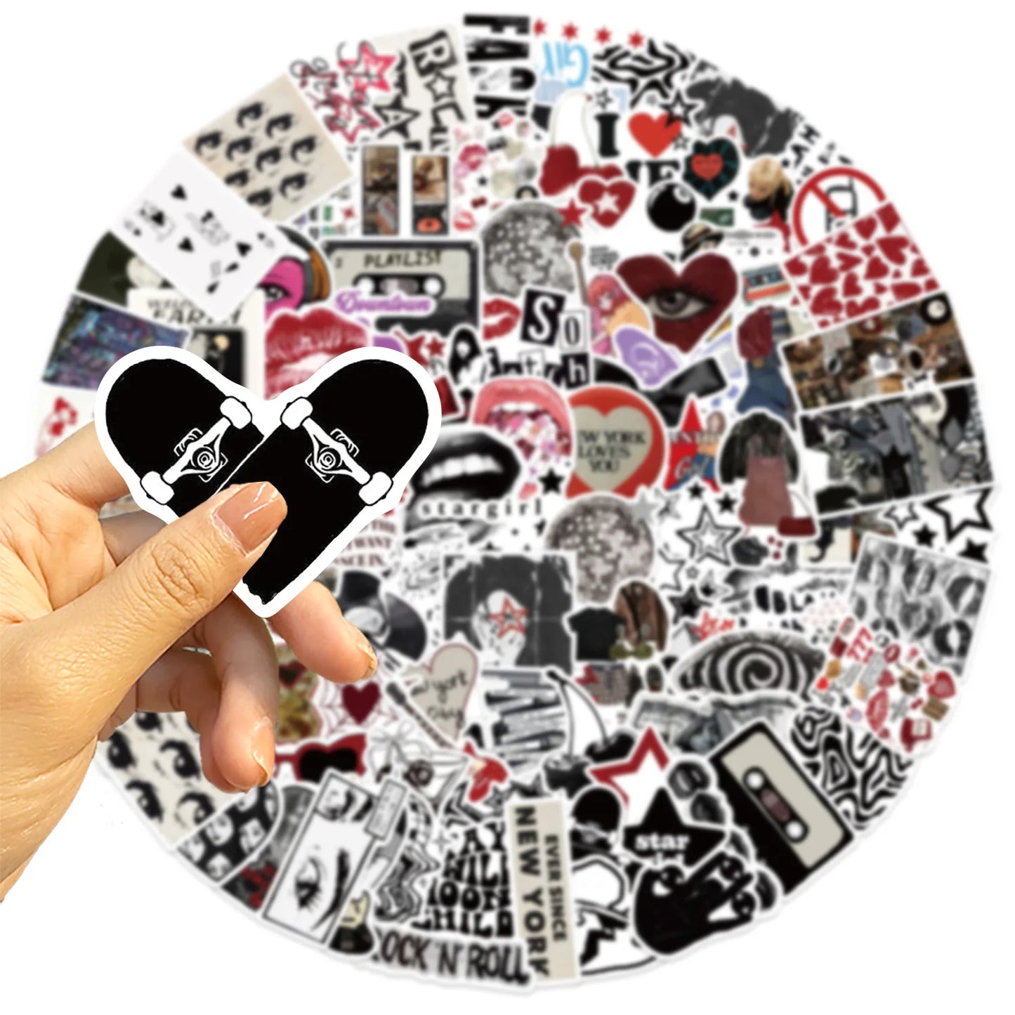10/50/100/150pcs Downtown Y2K Girls Aesthetics Retro Graffiti Stickers Phone Guitar Laptop Suitcase Waterproof Sticker Kids Toy