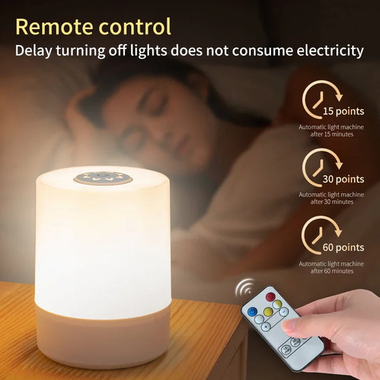 LED Touch Glow Night Light Baby Room Bedroom Lighting Table Lamp Bedside NEW