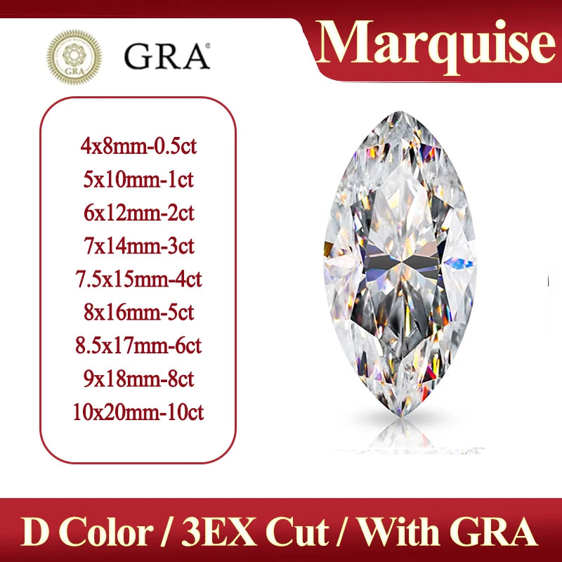 Special Cut Star / Octagon / Hexagon / Four Leaf / Asoka D Certified GRA Moissanite Loose Stones Moissanite Diamond For Jewelry