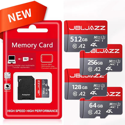 Micro SD Memory Card U3 V30 512GB 256GB 128GB 64GB for Phone GoPro Camera Nintendo Switch NEW