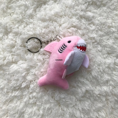3Colors- 8CM Shark Plush Toy , Small Accessories Plush Shark Doll