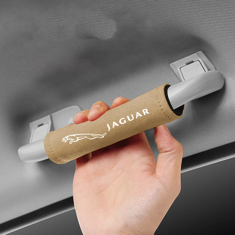 Car Roof Handle Protection Pull Gloves Auto Emblem Accessories For Jaguar X S F XF XE XJ XK XEL XFL XJL XJ6 XJS XKR XFR F-Type
