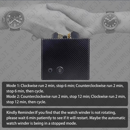 Watch Winder for Automatic Watches 3 Watches Rotating Storage Automatic Winding USB Power