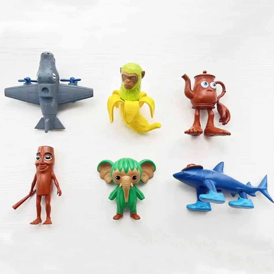 Brainrot Tung Sahur Figure Toy Tralalero Tralala Figures Bombardino Crocodilo Shimpanzini Bananini Toys