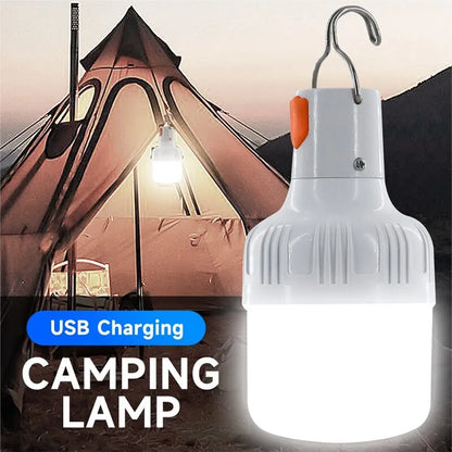 USB Rechargeable LED Lamp Bulbs Hook Up Portable Lantern
