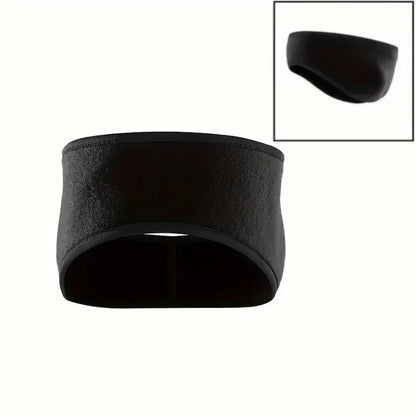Warm Fleece Earmuffs Headband Soft Windproof Ear Warmer Unisex Outdoor Sports Headbands Ideal for Skiing Running Cycling