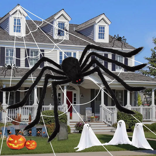 Giant Halloween Spider: Ultimate Outdoor Horror Decor