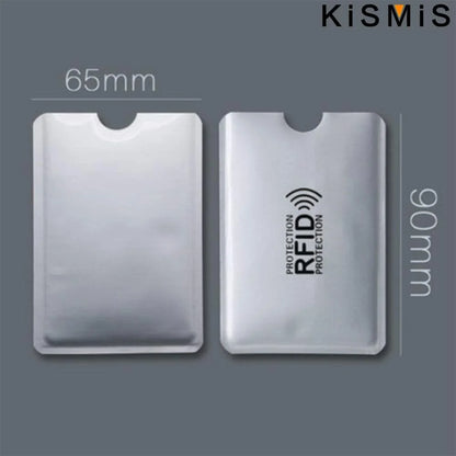 5X Ultrathin Anti Rfid Wallet Blocking Reader Lock Bank Card Holder Credit Card Protection