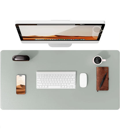 Mouse Pad Office Desk Mat Leather Desk Pad Protector Non-Slip PU Leather Desk Blotter
