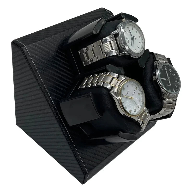 Watch Winder for Automatic Watches 3 Watches Rotating Storage Automatic Winding USB Power