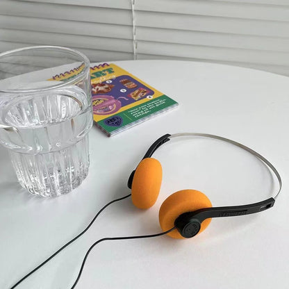 American Psycho Wired Stereo Headphones 3.5mm Retro Vintage Style for Walkman CD Player Computer