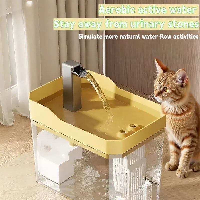 Cat Water Fountain Dispenser Filter Pet Home Drinker