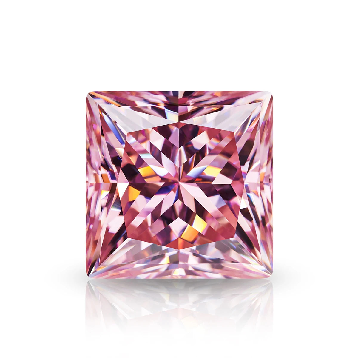Pink Moissainte Diamond Stone 0.5ct-3ct D Color Gemstone Loose Gemstones Passed Diamond Tester GRA Certificate Ring Material