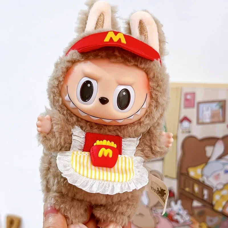 Labubu 17cm Clothes Outfit Accessories For Labubu Dolls Clothing Apron