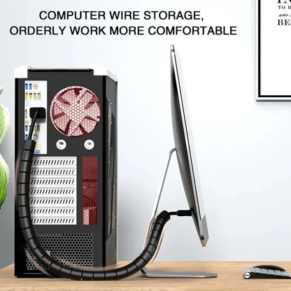 Flexible Spiral Cable Wire Protector Cable Organizer Computer