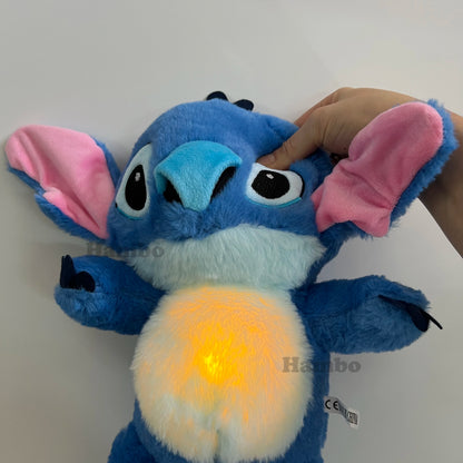 Breathing Stitch Plush Soothing Baby Kids Soothing Music Baby