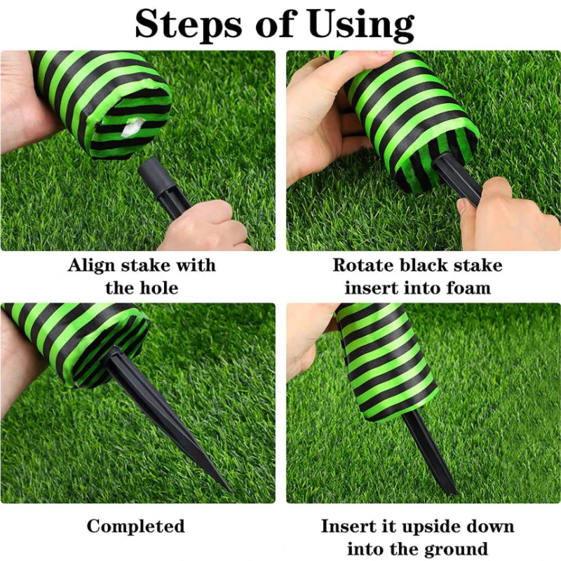 2pcs Halloween Evil Witch Legs Prosthetic Ornament Outdoor Yard Garden Patio Lawn Stake Halloween Party Decoration Props