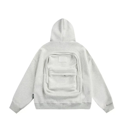 Oversized Streetwear Hoodie with 3D Backpack
