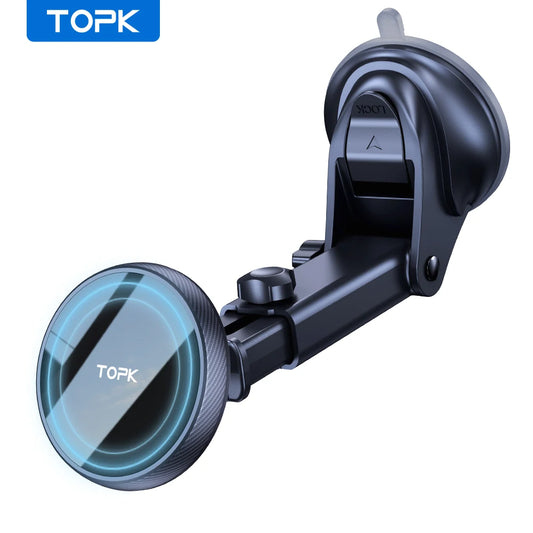TOPK Mag-Safe Magnetic Car Phone Holder Car Mount for Windshield Adjustable