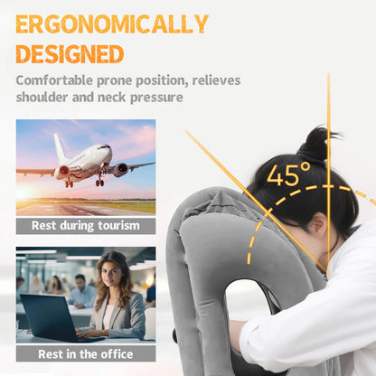 Inflatable Travel Pillow Airplane Pillow Travel Accessories Neck Head Support Airplane Seat