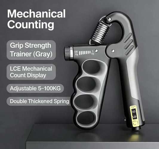Adjustable Hand Gripper 5-100Kg Forearm Wrist Trainer for Gym Muscle Recovery Fitness Equipment