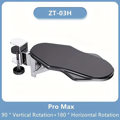 Computer Arm Rest For Desk Adjustable Ergonomic Wrist Rest Support For Keyboard Armrest Extender Rotating Mouse Pad Holder