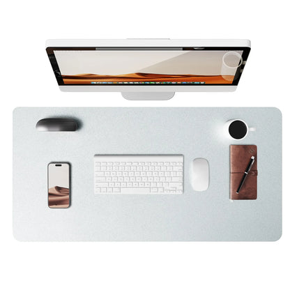 Mouse Pad Office Desk Mat Leather Desk Pad Protector Non-Slip PU Leather Desk Blotter