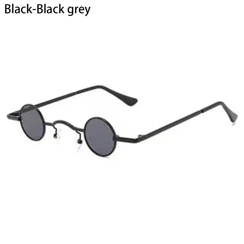 New Hippie Small Round Square Sunglasses Men Women Retro Steam Punk Glasses Vintage Gradient Driving Glasses UV400