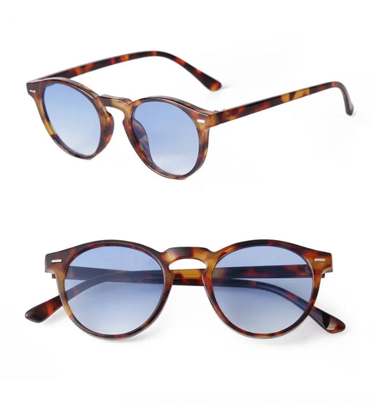 Round Sunglasses Retro Rivet Sun Glasses Unisex