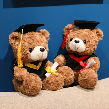 Cute Graduate Dr. Bear Plush Toy Stuffed Bear Kawaii Toys Funny Graduation Gift Home Decor