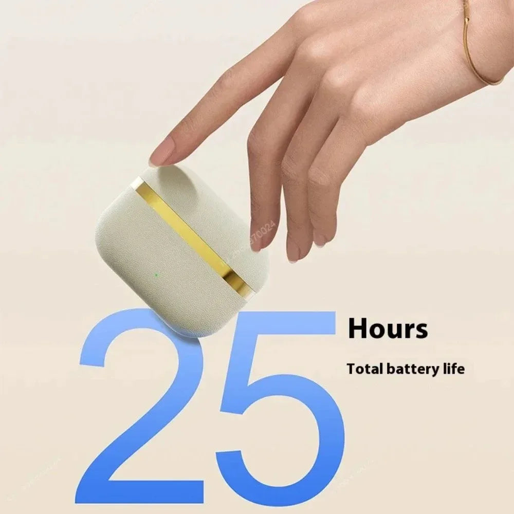 TWS In-ear Bluetooth 5.3 Earphones Leather In-Ear Earbuds Touch Control Wireless Headset For Video Gaming Music Holiday Gift