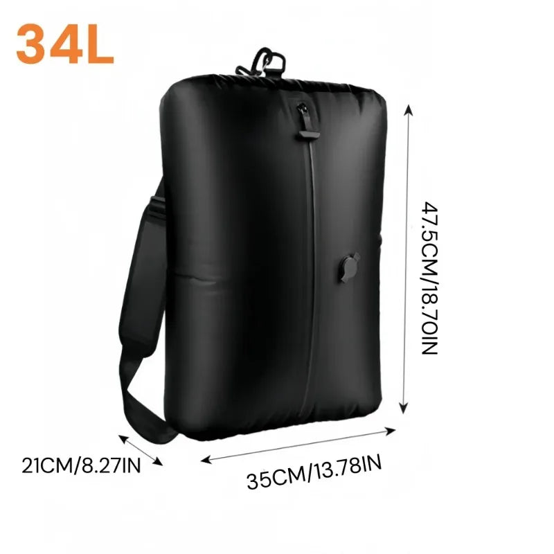 34L Travel Vacuum Bag Folding Clothing Storage with Air Pump