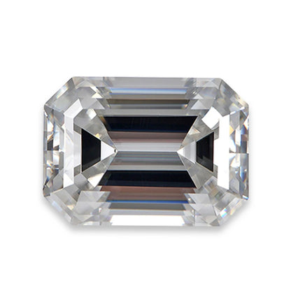 Moissanite Loose Stone VVS1 Emerald Cut Beads Jewelry Making with Certificate