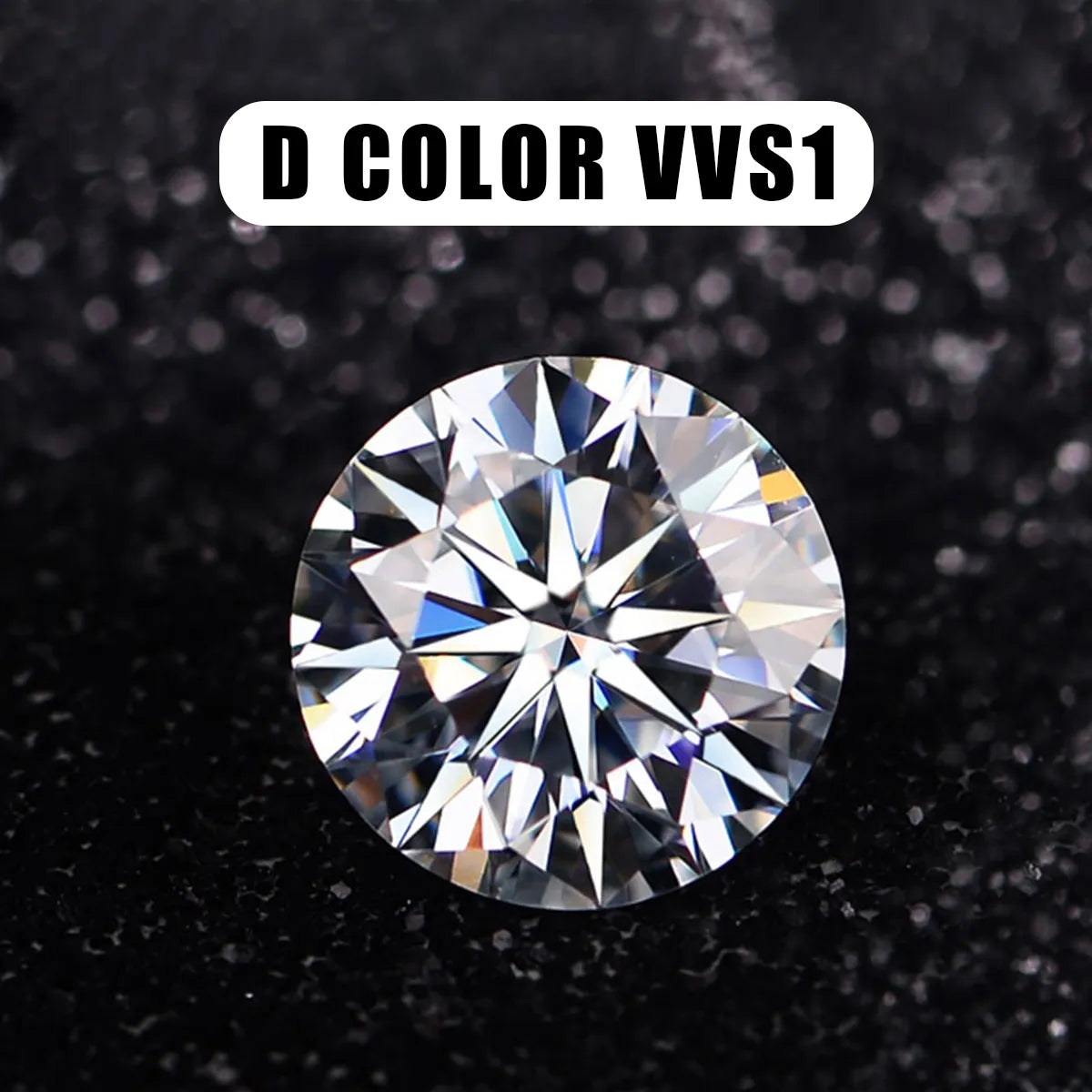 Loose Moissanite Gemstones VVS1 D Color Lab Gems GRA Certificate