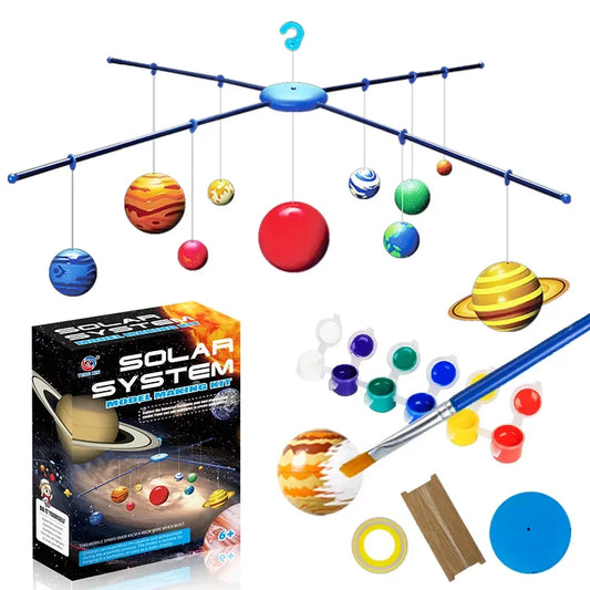 Kids Solar System Model Kit Planet Ages 6+ (Includes Paint & Brush)