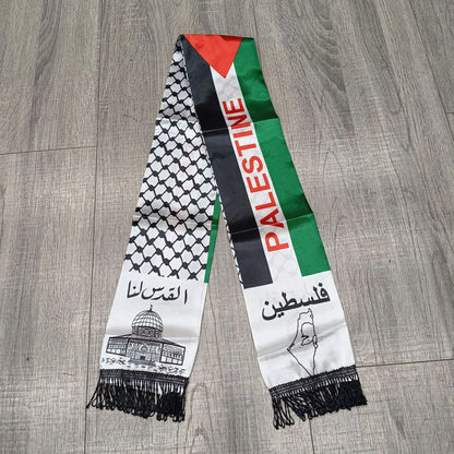 Palestine flag Custom Scarf palestine national day 14x130cm Printing Palestinian FREE PALESTINE