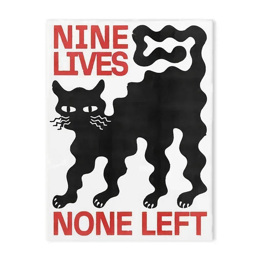 Black Cat Vintage Abstract Posters Wall Art Canvas Painting Home Decor