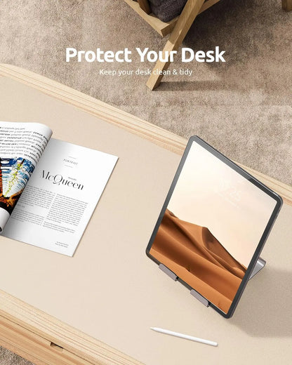 Mouse Pad Office Desk Mat Leather Desk Pad Protector Non-Slip PU Leather Desk Blotter