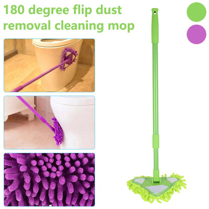 Adjustable Triangle Cleaning Mop with Extendable Handle