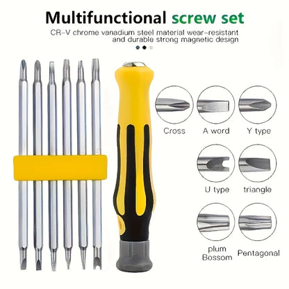 2026 7-in-1 Precision Premium Screwdriver Set – Durable Tools for Repair, Ideal Holiday Desk Gift
