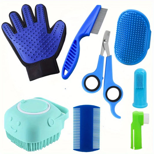 8 Pcs Pet Grooming Set Dog Beauty Set