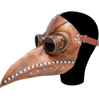 Halloween Black Rubber Plague Doctor Mask Long Nose Bird Beek Steampunk Gas Latex Face Mask Cosplay Prop for Kids and Adult