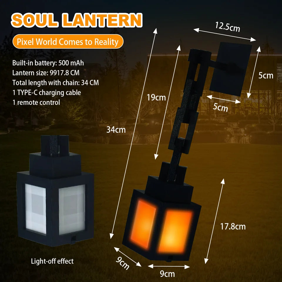 Lantern Night Light MultiColor LED Light Remote Control Desk & Wall Mountable Home Decor