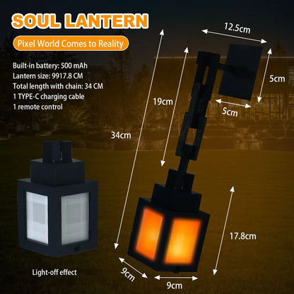 Lantern Night Light MultiColor LED Light Remote Control Desk & Wall Mountable Home Decor
