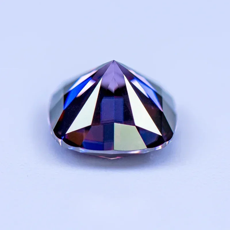 Moissanite Diamond Imperial Purple Cushion Cut Lab Gemstone