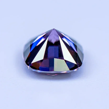 Moissanite Diamond Imperial Purple Cushion Cut Lab Gemstone